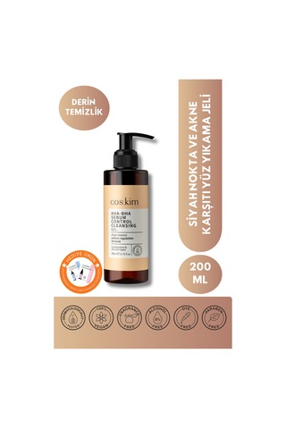 Aha & Bha Içeren Sebum Dengeleyici Gözenek Arındırıcı Temizleme Jeli 200 Ml Karma - Yağlı Ciltler