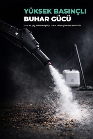 PiranTech CB-105A 2000 W Buharlı Temizlik Makinesi