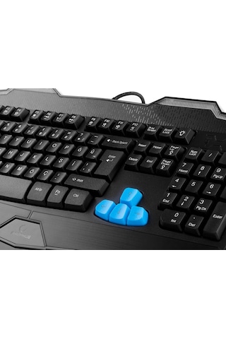 Rampage KM-R10 Usb 3 Farklı Ledli Gaming Multimedia Q Klavye Mouse Set