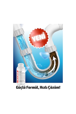 Ultra Güçlü Lavabo Açıcı 1000 Ml, 5 Dakikada Tıkanıklıkları Açan Güçlü Formül