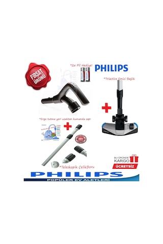 Philips Uyumlu Fc9919 Marathon Ultimate Kumanda Sapı+Çelik Boru+Başlık (411610186)