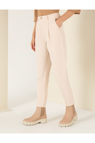 Pierre Cardin Kadın Krem Kanvas / Chino Pantolon 50254361-vr071 Krem