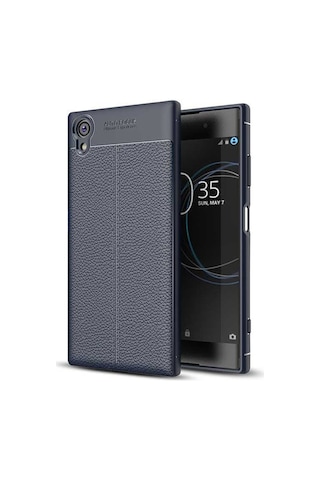 Sony Xperia Xa1 Plus Kılıf Deri Tarzı Niss Silikon Case