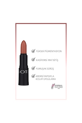 Note Cosmetique Mattemoist Lipstick Mat Bitişli Ruj 301 Spirit - Nude