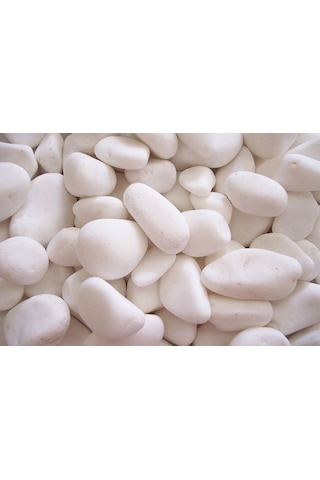 Beyaz Taş 25 Kg 2-4 Cm Dolamit Taşı Dekoratif Taş Bahçe Taşı