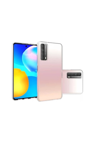 Huawei P Smart 2021 Kilif Seffaf Silikon Hibrit Case 423501990