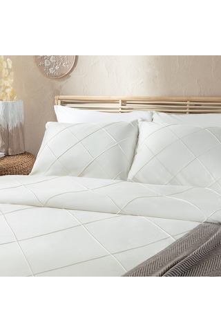 Mattıen Bambu Çift Kişilik Nevresim Seti 200x220 Cm Ekru