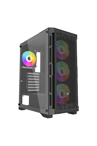 Powerboost PB-PS7840B 600 W Oyuncu Mid-Tower Bilgisayar Kasası