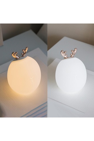 Homyl Güzel Hayvan Gece Lambası Renk Değiştirme Başucu Masa Geyik Çok Renkli