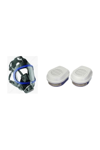 Drager X-plore 5500 Tam Yüz Maskesi + A1b1e1k1 Hg P3 R D Filtre 6738817