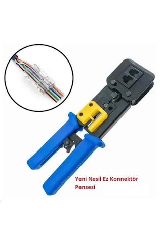 Yeni Nesil Rj45 Ethernet Konektörü Sıkma Kesme Pensesi