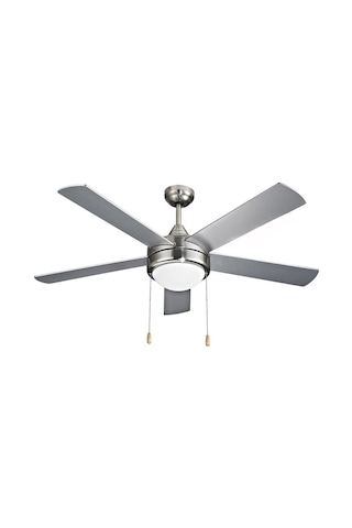 Vanti 60w 140cm 52inç Avizeli Gümüş Metal 5 Kanatlı Tavan Vantilatörü Kcf288