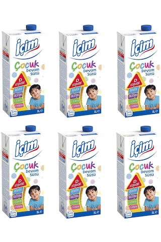 İçim Çocuk Devam Sütü 1 Lt X 6 Adet