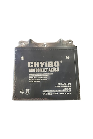 Chyibo 12n9l-bs 12v 9ah Motosiklet Aküsü 1 Koli 10 Adet 137 76 134