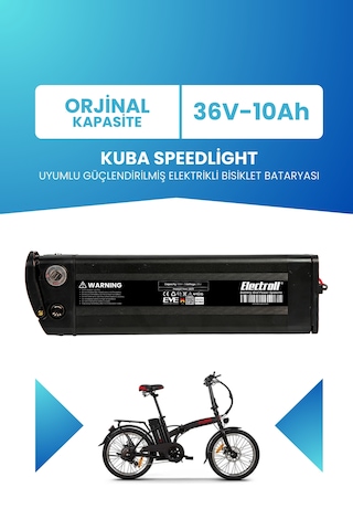 Kuba Speedlight Uyumlu 36v 10ah Güçlendirilmiş Batarya