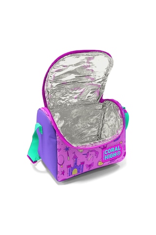 Coral High Mor Pembe Peri Kızı Ve Unicorn Kız Çocuk Yalıtımlı Beslenme Çantası