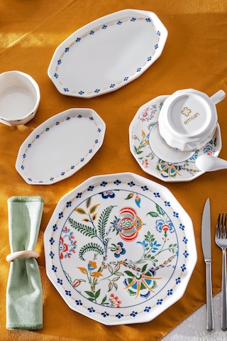 Emsan Bien Porselen 32 Parça 6 Kişilik Kahvaltı Takımı Çok Renkli