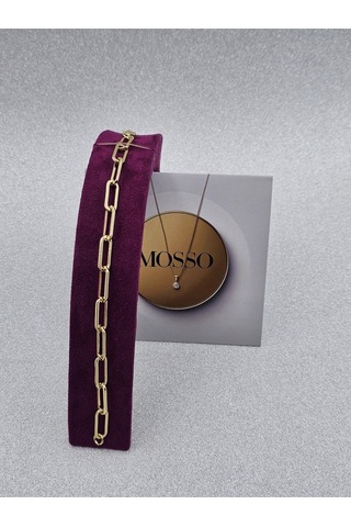 Xuping Zincir Model Çelik Bileklik Gold Renk Altın