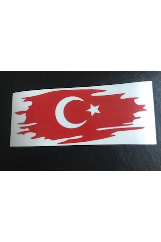 Türk Bayrağı Oto Sticker - Dalgalı Türk Bayrağı Oto Sticker - Türk Bayrağı Stıcker- Oto Stıcker