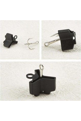 Moveevo 150 Adet Siyah Üçgen İğne Koruması - 1 2 3 4 5 Boyutları - İğne Koruyucu Aksesuar Seti