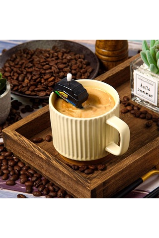 Tekne Motoru Kahve Karıştırıcısı, Kahve Yapmak İçin İyice Karıştırın Siyah