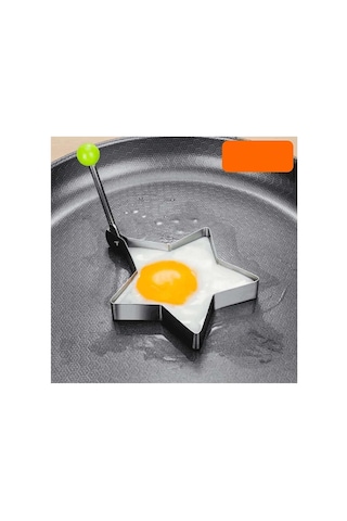 Metalik Yıldız Şeklinde Metal Omlet Yumurta Ve Krep Kalıpları Evimdeyokyok