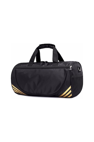 Boş Spor Fitness Çantası Erkekler Ve Kadınlar Tek Omuz Çapraz Taşınabilir Silindirik Seyahat Çantası, Boyut: Küçük Altın