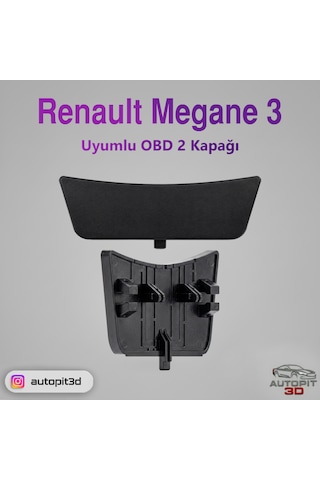 Renault Megane 3 Uyumlu Obd 2 Orta Konsol Yuvası Kapağı