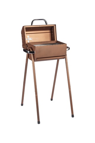 Igrıll Barbekü Cube 402 Mm Kömürlü Mangal Kahverengi