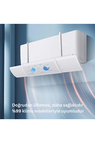 Shopytech Klima Çarpması Önleyici Ayarlanabilir Delikli Hava Yönlendirici Universal Split Klima Rüzg Diğer