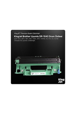 Kingjet Brother Uyumlu Dr-1040 Tekli Uyumlu Drum Ünitesi Dcp-1511
