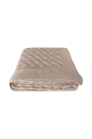 Betires Home Tp17001 Örgü Koltuk Şalı Bej