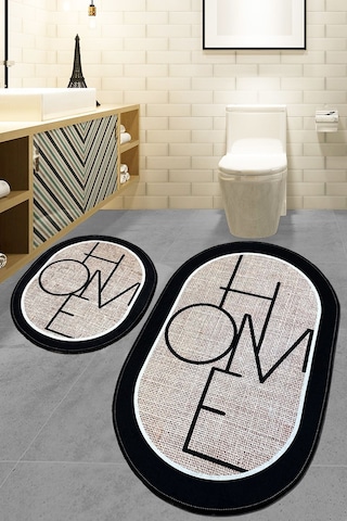 Chilai Home Mohe 2'li Set Banyo Halısı Djt Renkli