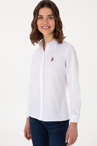 U.s. Polo Assn. Kadın Beyaz Gömlek Basic 50298103-vr013 Beyaz
