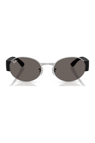 Ray-ban Rb 3770 003b1 52 Unisex Oval Gümüş Metal Güneş Gözlüğü Gri
