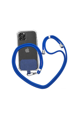 Hfambition Ev Kullanıma Uygun Yüksek Kaliteli Dayanıklı Kolye Askılı Telefon Tutucu - Koyu Gri Sabit Kumaş + Koyu Gri Yumuşak İp Telefon Kılıfı Yok Çok Renkli