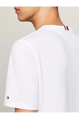 Tommy Jeans Tommy Hilfiger Sıfır Yaka Erkek T-shirt KIRIK BEYAZ