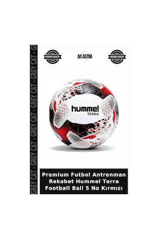 Premium Futbol Antrenman Rekabet Hummel Terra Football Ball 5 No Kırmızı