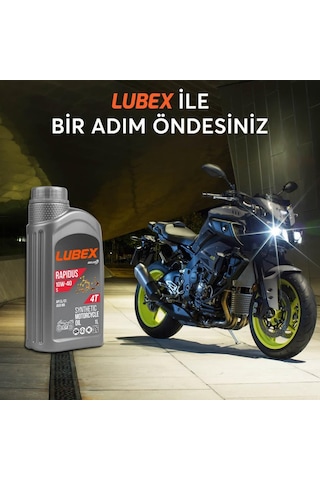 Lubex Rapidus S 10W-40 1 L 4 Zamanlı Motosiklet Yağı
