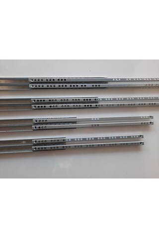 17mm X 438mm Bilyeli Ray 2 Takım 4 Adet Metalik