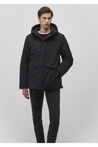 Mavi - Kapüşonlu Siyah Parka 0110443-900 Siyah