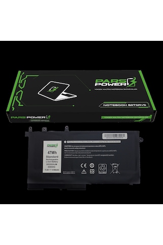 Dell Latitude 5280, P60f Batarya - Pil Pars Power