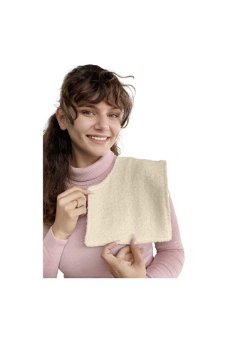 Müslin-havlu 2'li Çift Yönlü Omuz Bezi Gaz Çıkarma Bezi M-bej Krem - Mavi