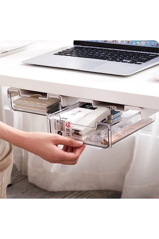 2 Adet Çekmece, Çalışma Masası Altında, Kendinden Yapışkanlı