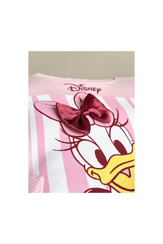 Unıcorn Barbosa Sweatshirt Ve Canvas Dokuma Pantolon Kız Çoçuk Takım Pembe
