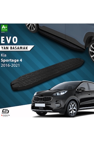 S-dizayn Kia Sportage 4 Evo Siyah Yan Basamak 173 Cm 2016 Üzeri