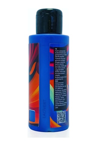 Multi-surface Hibrit Akrilik Boya, 120ml, Su Bazlı, Ahşap Cam Seramik Metal Kumaş Plastik İçin Lacivert