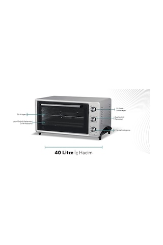 Koenic KMO 409026 M 40 L 5 Program Mini Fırın