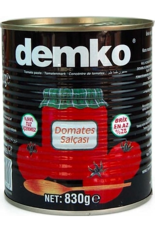 Demko Domates Salçası Teneke 830 G Demko Domates Salçası Teneke 830 G