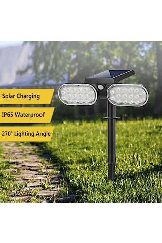 Güneş Çift Kafa Işık Dış Mekan Su Geçirmez Led'ler L5423w